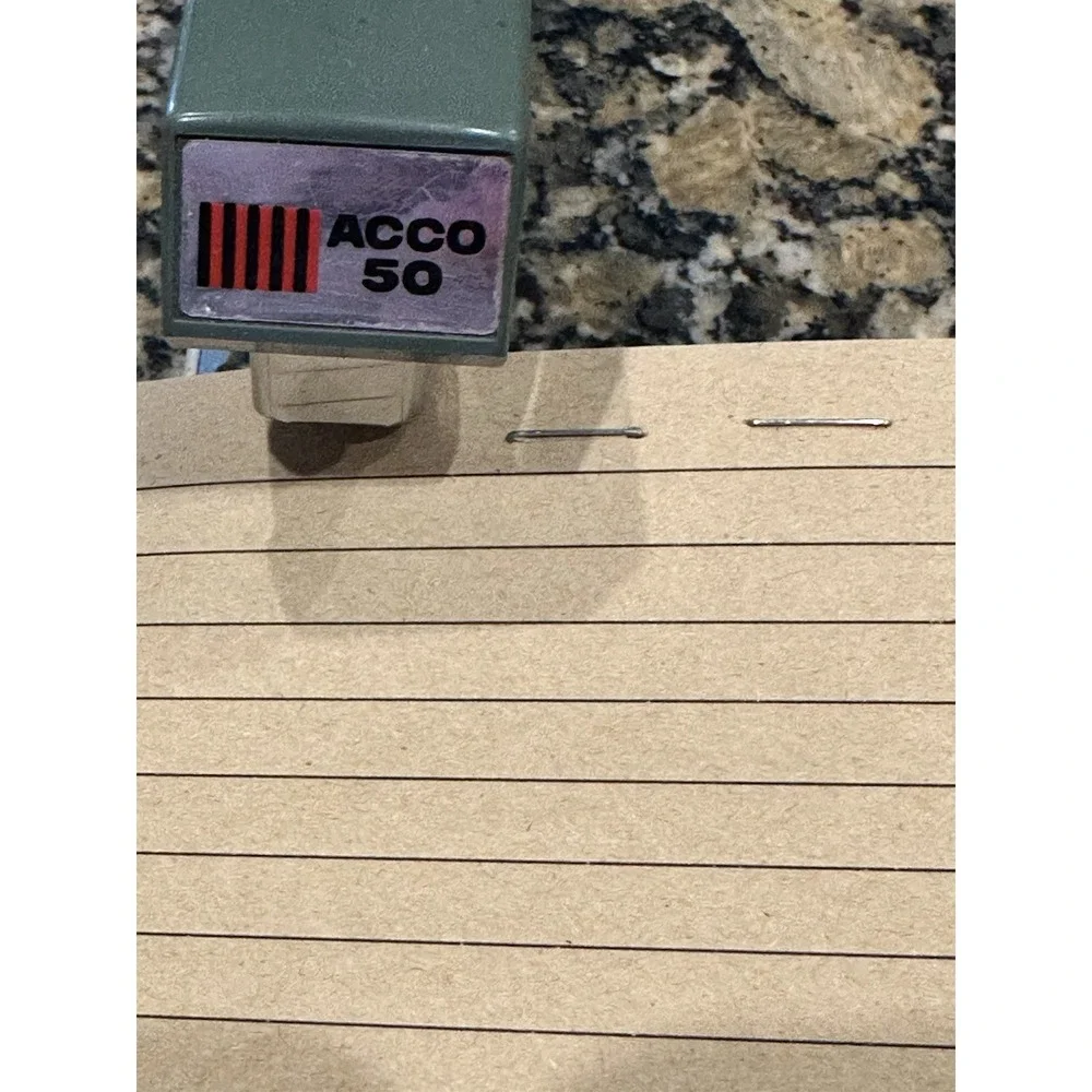 ACCO 50 Stapler Vintage Avocado Green Tested - RETRO Nostalgic Work Desk